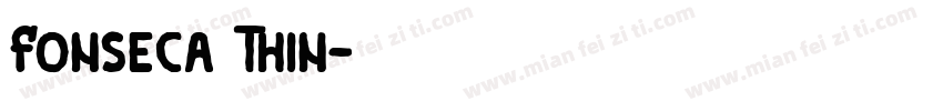 Fonseca Thin字体转换